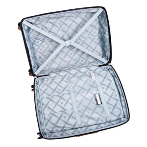 3-Piece Luggage Set, PP Material Hard Shell Suitcases, 8 Spinner Wheels, Telescopic Handle & Anti-Theft Zippers
