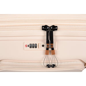 3-Piece Luggage Set, PP Material Hard Shell Suitcases, 8 Spinner Wheels, Telescopic Handle & Anti-Theft Zippers