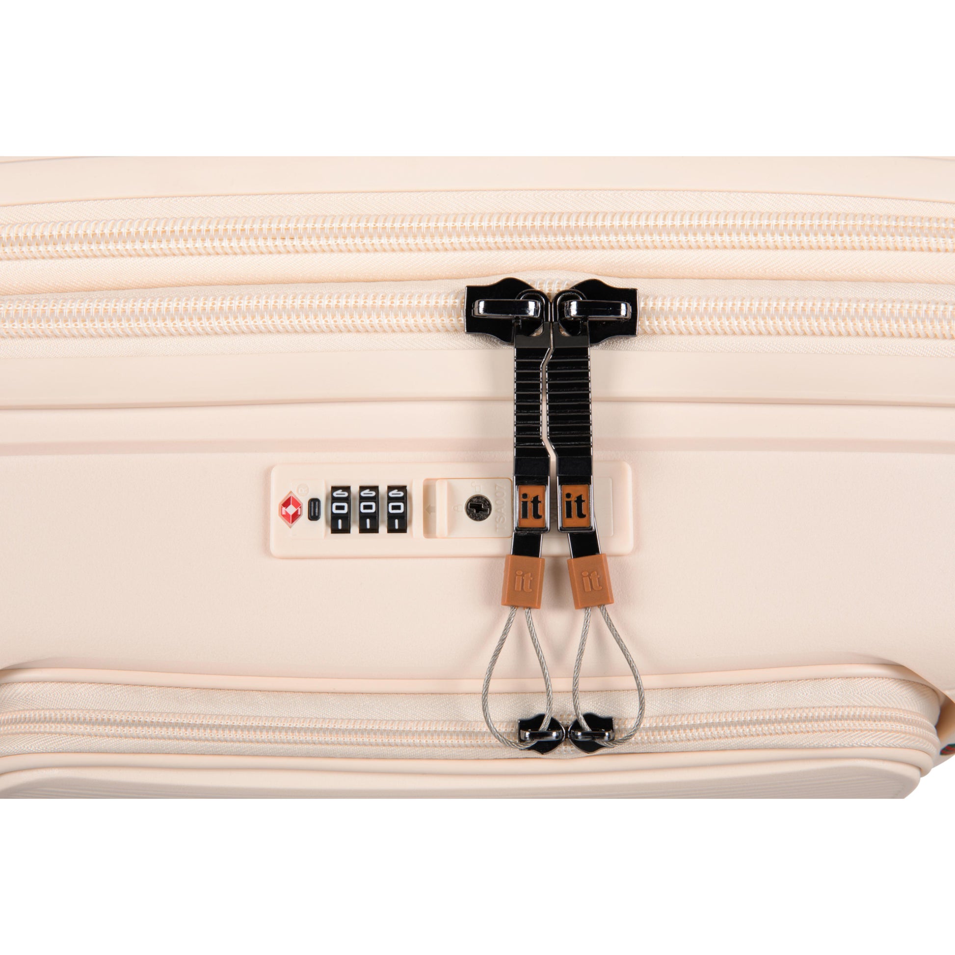 3-Piece Luggage Set, PP Material Hard Shell Suitcases, 8 Spinner Wheels, Telescopic Handle & Anti-Theft Zippers