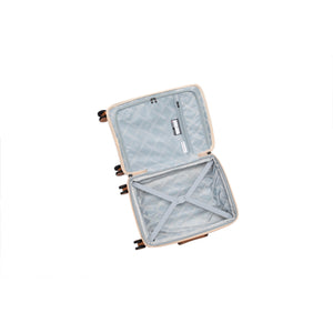 3-Piece Luggage Set, PP Material Hard Shell Suitcases, 8 Spinner Wheels, Telescopic Handle & Anti-Theft Zippers