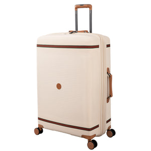 3-Piece Luggage Set, PP Material Hard Shell Suitcases, 8 Spinner Wheels, Telescopic Handle & Anti-Theft Zippers
