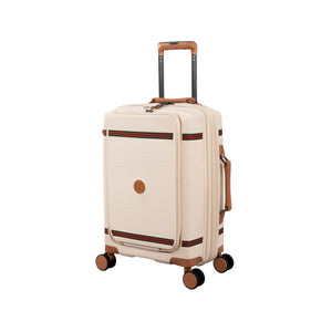 3-Piece Luggage Set, PP Material Hard Shell Suitcases, 8 Spinner Wheels, Telescopic Handle & Anti-Theft Zippers