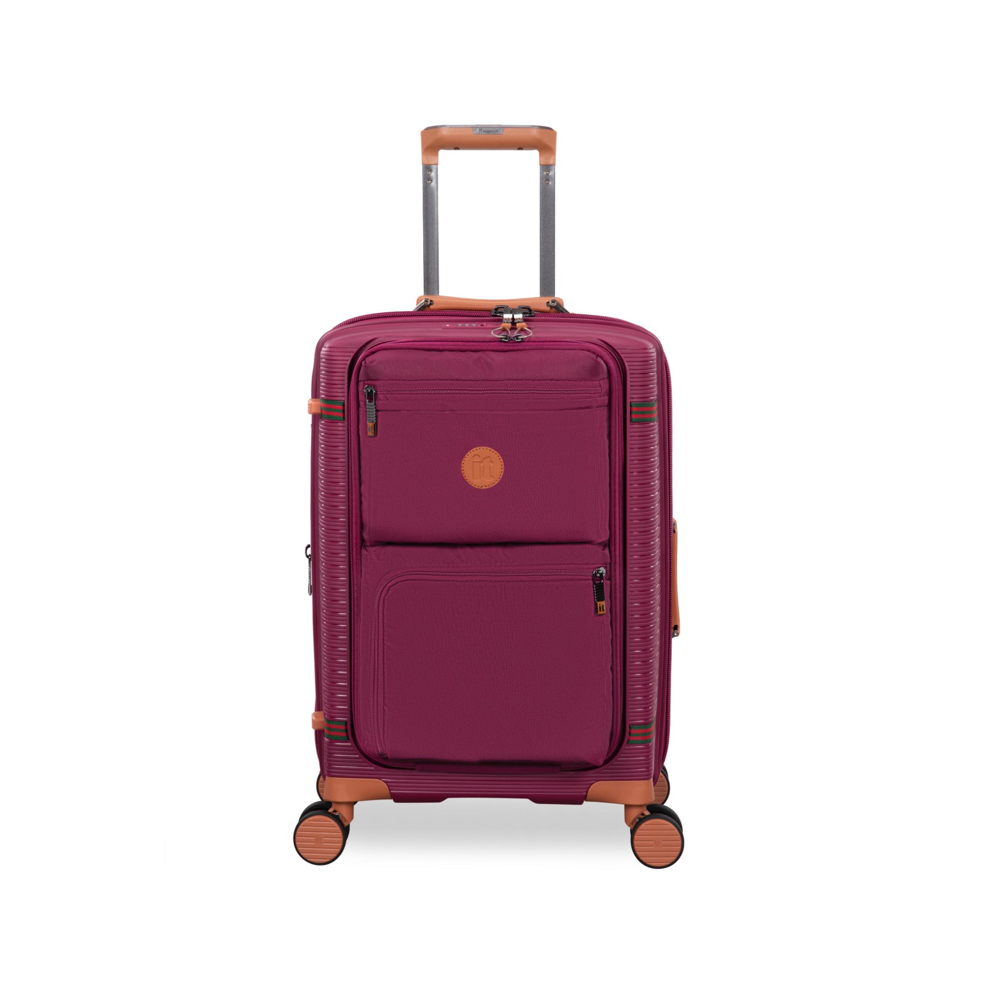 3-Piece Luggage Set, PP Material Hard Shell Suitcases, 8 Spinner Wheels, Telescopic Handle & Anti-Theft Zippers