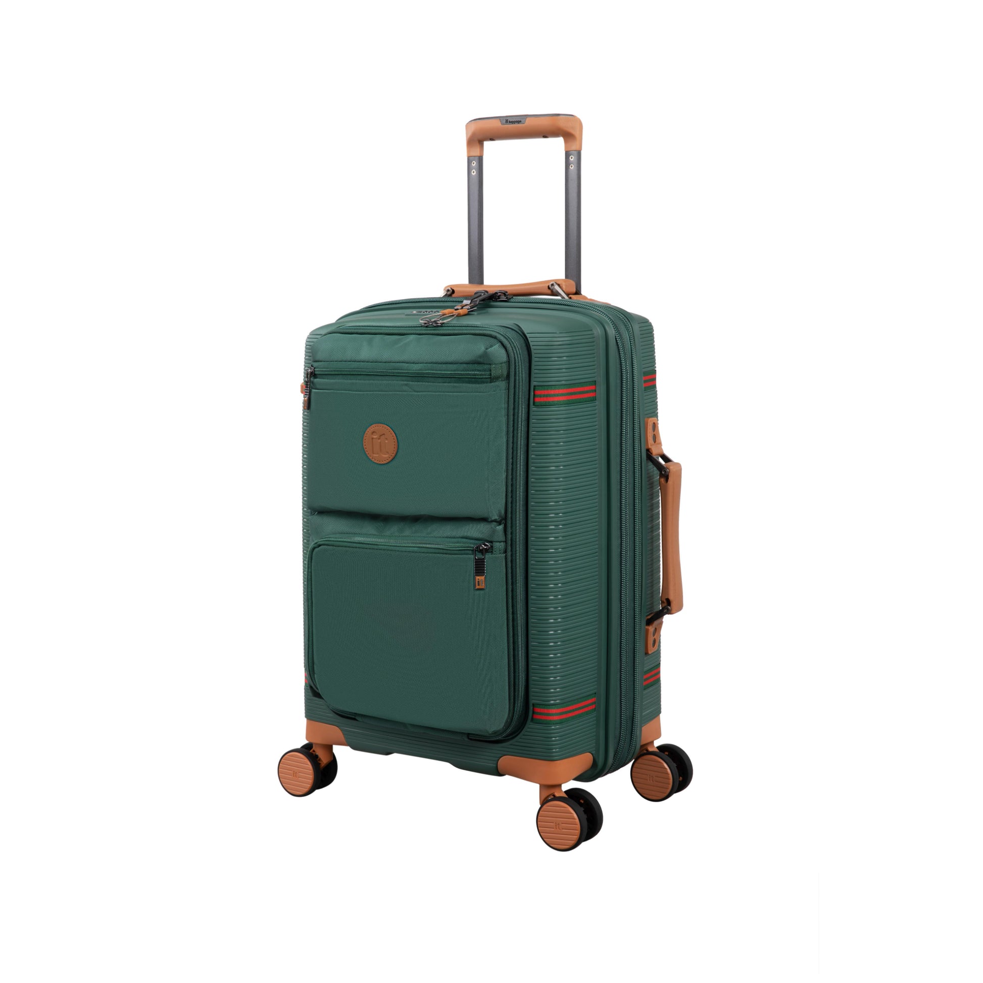 3-Piece Luggage Set, PP Material Hard Shell Suitcases, 8 Spinner Wheels, Telescopic Handle & Anti-Theft Zippers