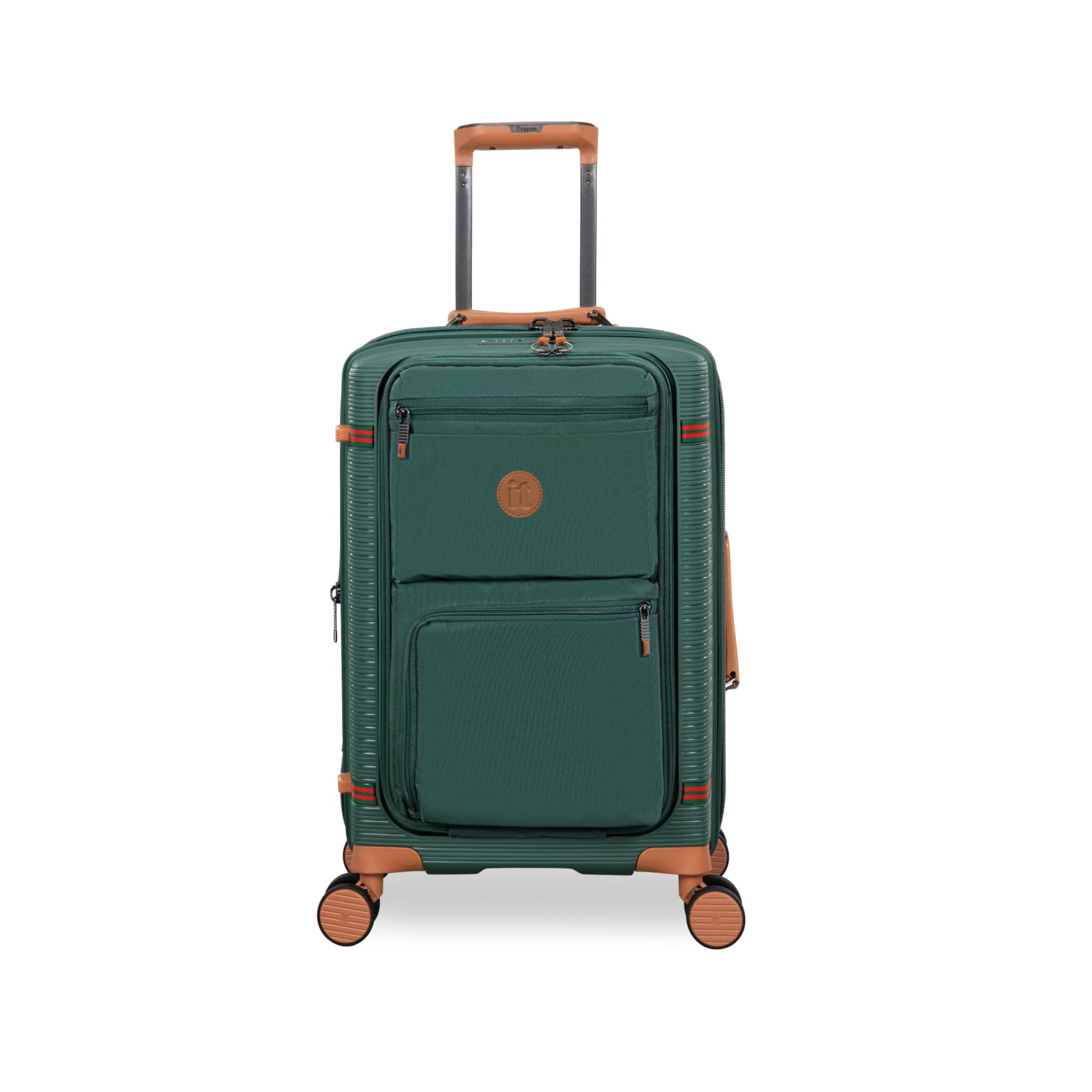 3-Piece Luggage Set, PP Material Hard Shell Suitcases, 8 Spinner Wheels, Telescopic Handle & Anti-Theft Zippers