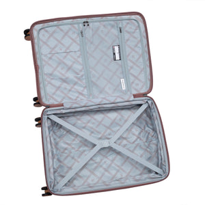 3-Piece Luggage Set, PP Material Hard Shell Suitcases, 8 Spinner Wheels, Telescopic Handle & Anti-Theft Zippers