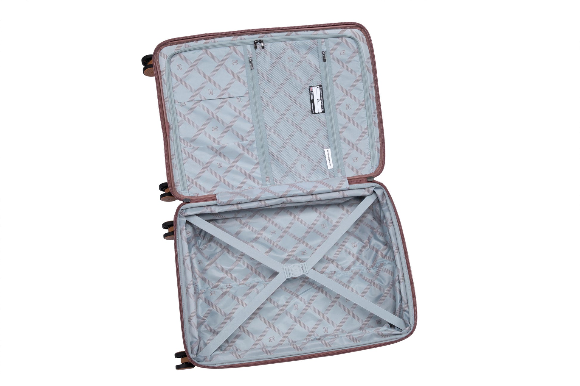 3-Piece Luggage Set, PP Material Hard Shell Suitcases, 8 Spinner Wheels, Telescopic Handle & Anti-Theft Zippers