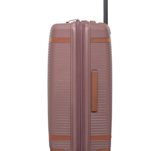 3-Piece Luggage Set, PP Material Hard Shell Suitcases, 8 Spinner Wheels, Telescopic Handle & Anti-Theft Zippers