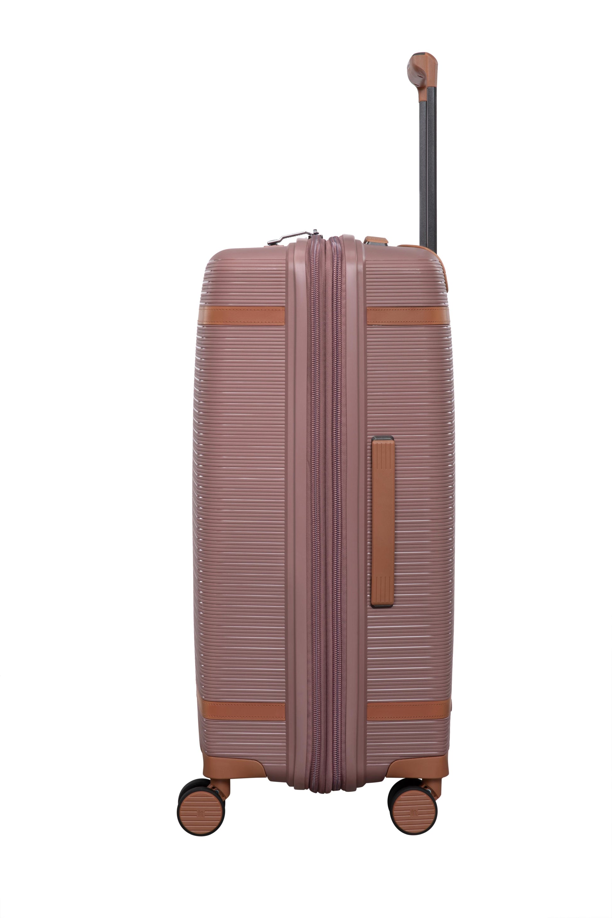 3-Piece Luggage Set, PP Material Hard Shell Suitcases, 8 Spinner Wheels, Telescopic Handle & Anti-Theft Zippers