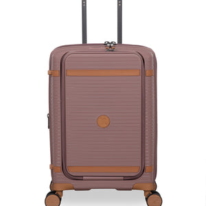 3-Piece Luggage Set, PP Material Hard Shell Suitcases, 8 Spinner Wheels, Telescopic Handle & Anti-Theft Zippers