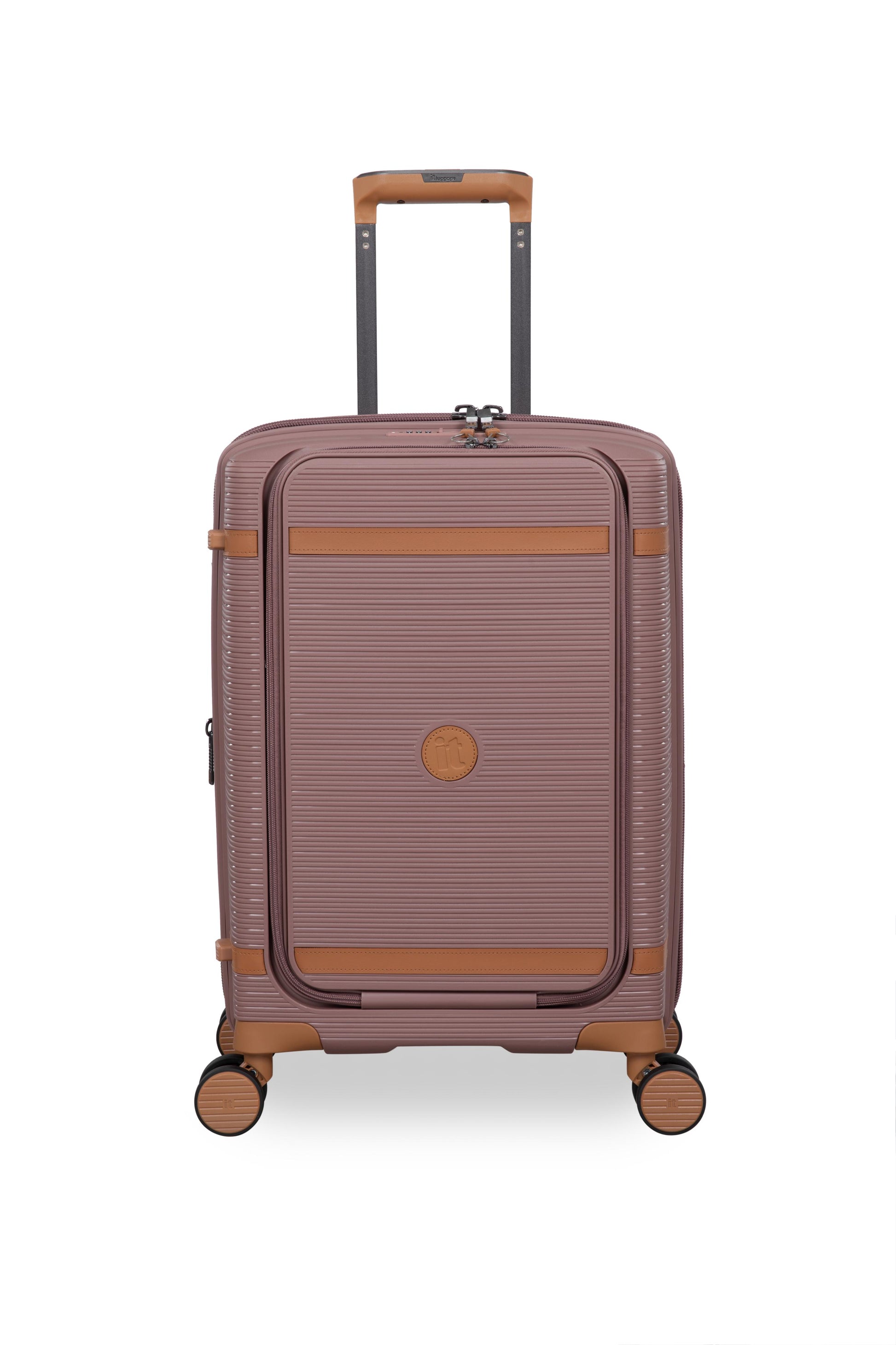 3-Piece Luggage Set, PP Material Hard Shell Suitcases, 8 Spinner Wheels, Telescopic Handle & Anti-Theft Zippers
