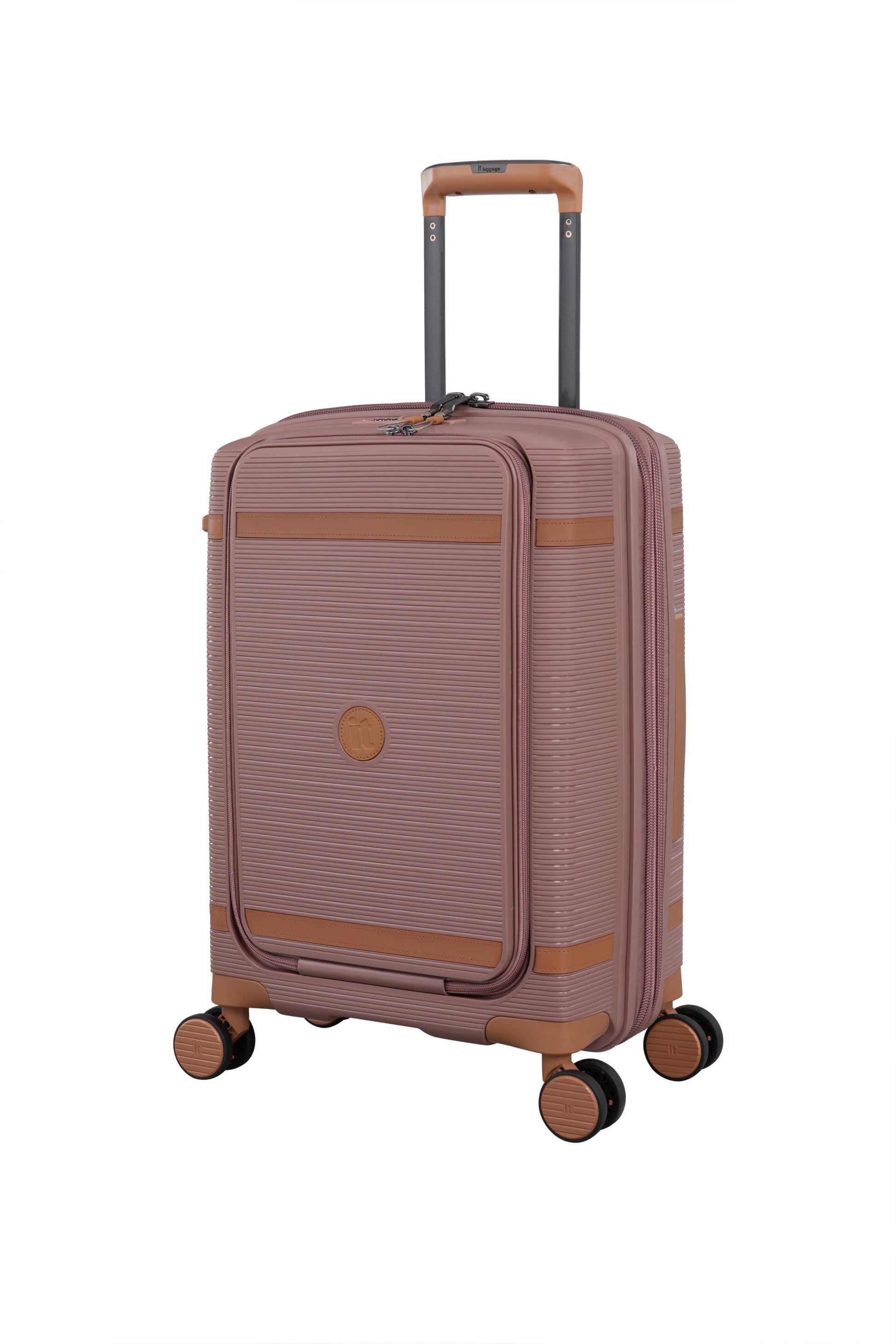 3-Piece Luggage Set, PP Material Hard Shell Suitcases, 8 Spinner Wheels, Telescopic Handle & Anti-Theft Zippers