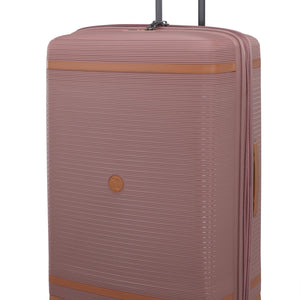 3-Piece Luggage Set, PP Material Hard Shell Suitcases, 8 Spinner Wheels, Telescopic Handle & Anti-Theft Zippers