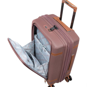 3-Piece Luggage Set, PP Material Hard Shell Suitcases, 8 Spinner Wheels, Telescopic Handle & Anti-Theft Zippers