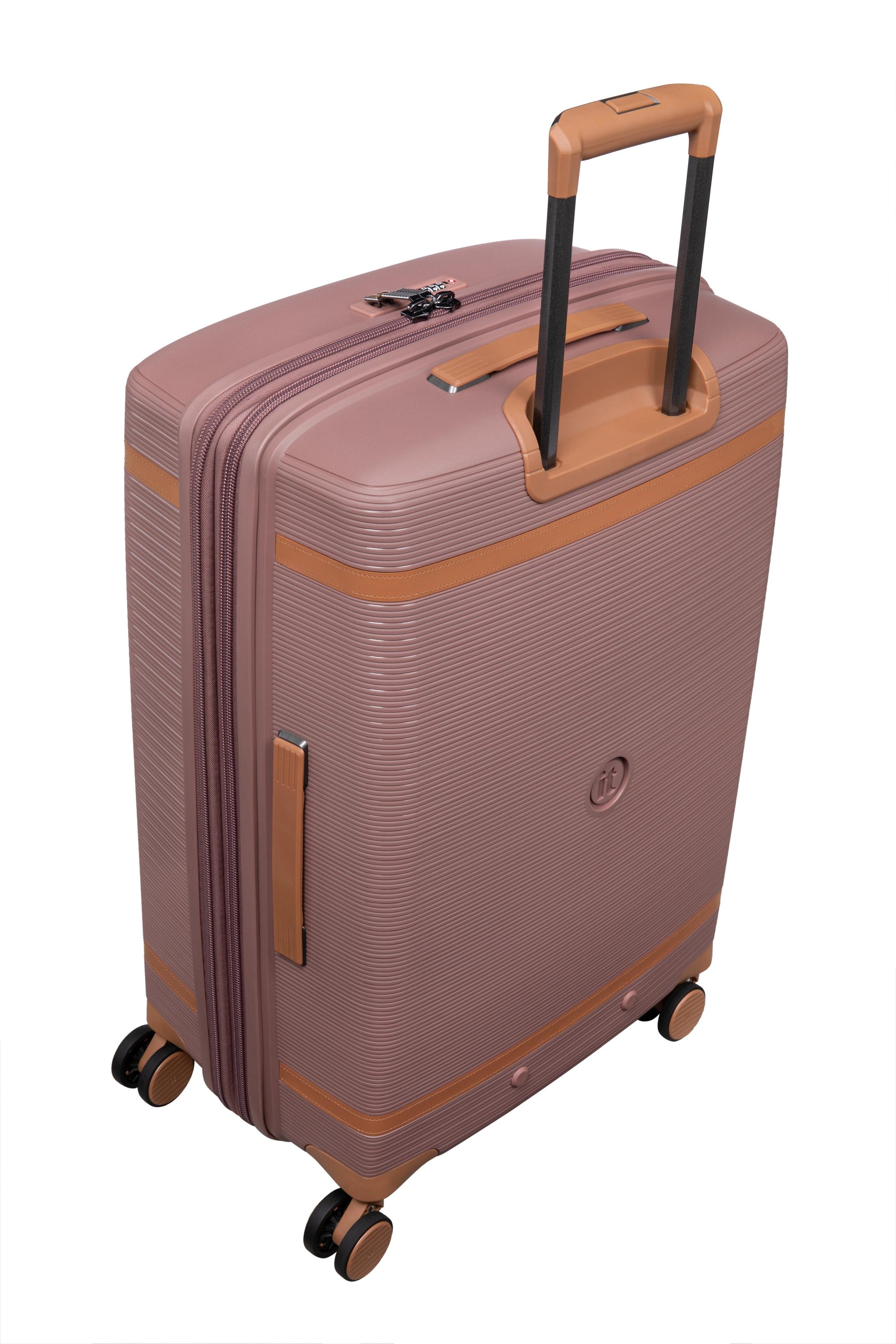 3-Piece Luggage Set, PP Material Hard Shell Suitcases, 8 Spinner Wheels, Telescopic Handle & Anti-Theft Zippers