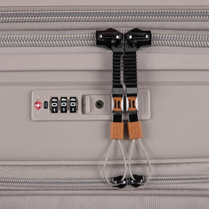 3-Piece Luggage Set, PP Material Hard Shell Suitcases, 8 Spinner Wheels, Telescopic Handle & Anti-Theft Zippers
