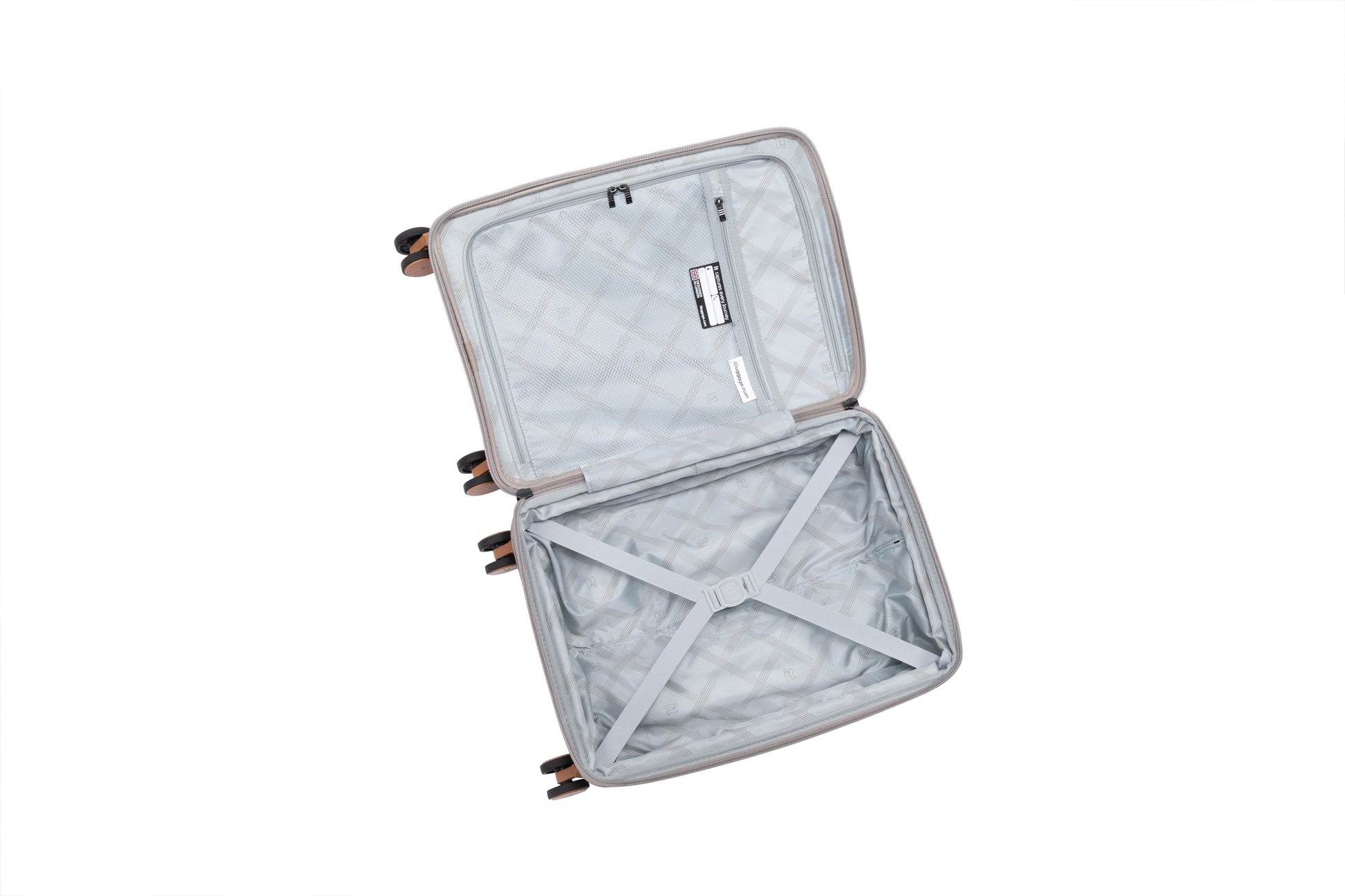 3-Piece Luggage Set, PP Material Hard Shell Suitcases, 8 Spinner Wheels, Telescopic Handle & Anti-Theft Zippers