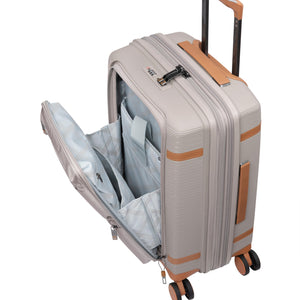 3-Piece Luggage Set, PP Material Hard Shell Suitcases, 8 Spinner Wheels, Telescopic Handle & Anti-Theft Zippers