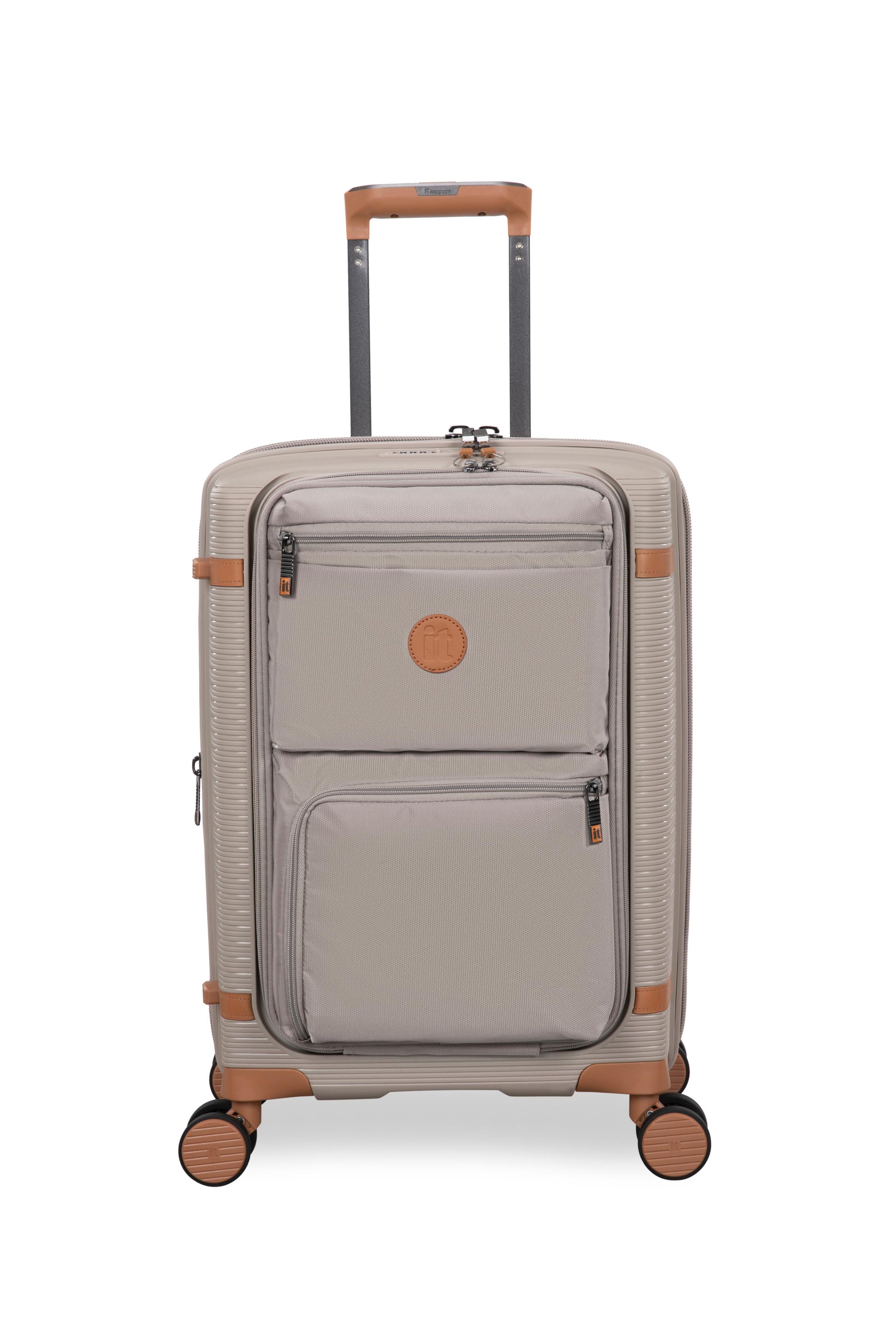 3-Piece Luggage Set, PP Material Hard Shell Suitcases, 8 Spinner Wheels, Telescopic Handle & Anti-Theft Zippers