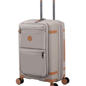 3-Piece Luggage Set, PP Material Hard Shell Suitcases, 8 Spinner Wheels, Telescopic Handle & Anti-Theft Zippers