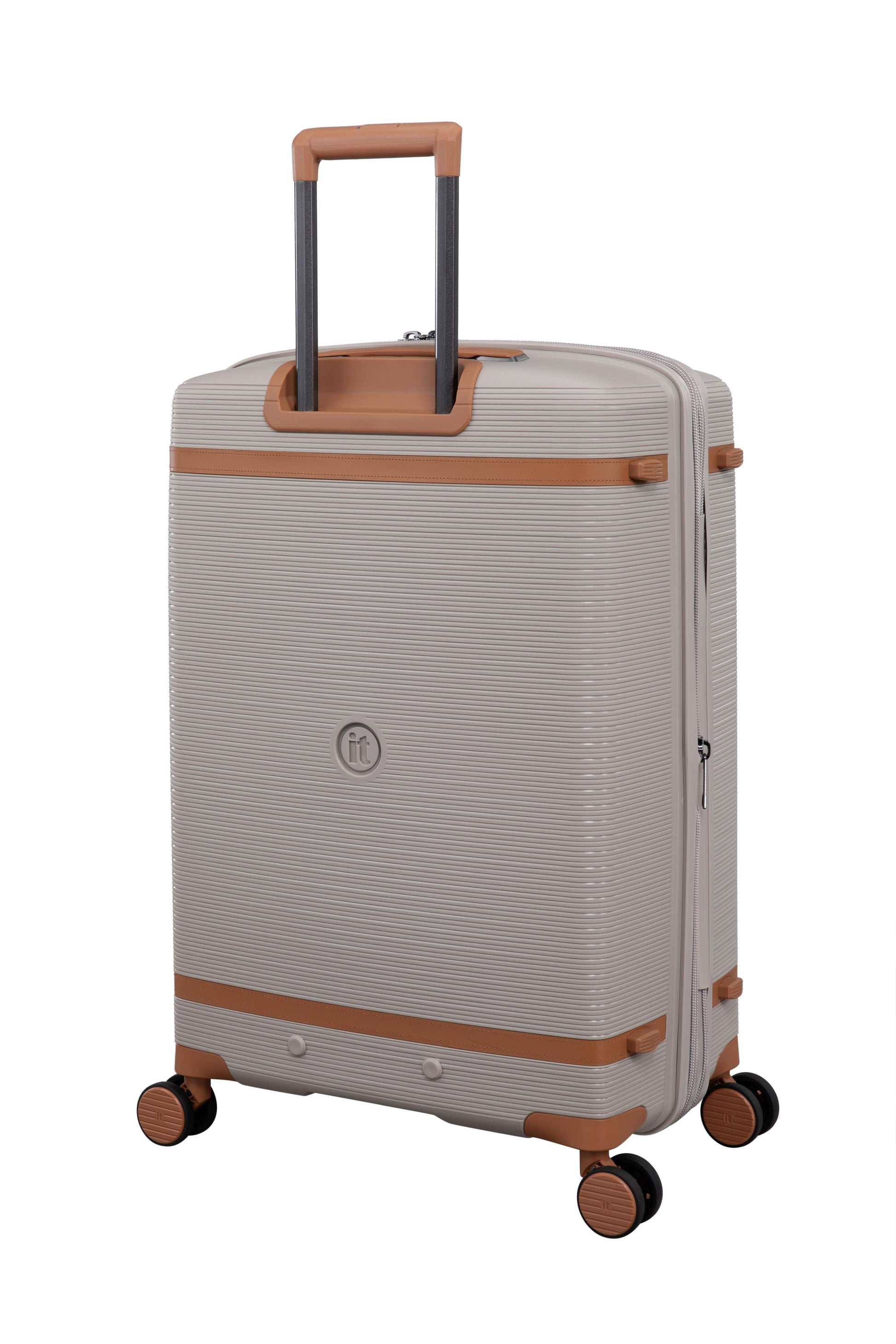 3-Piece Luggage Set, PP Material Hard Shell Suitcases, 8 Spinner Wheels, Telescopic Handle & Anti-Theft Zippers