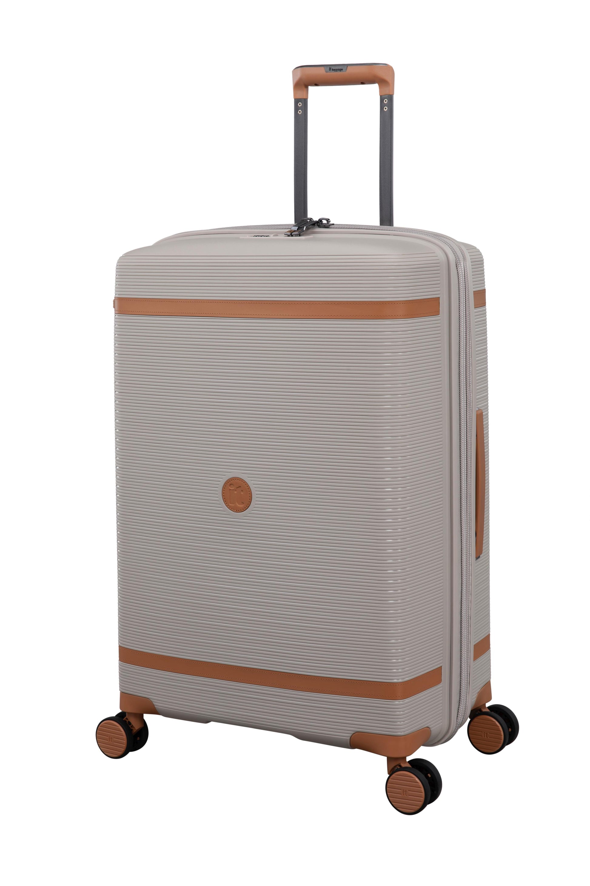 3-Piece Luggage Set, PP Material Hard Shell Suitcases, 8 Spinner Wheels, Telescopic Handle & Anti-Theft Zippers