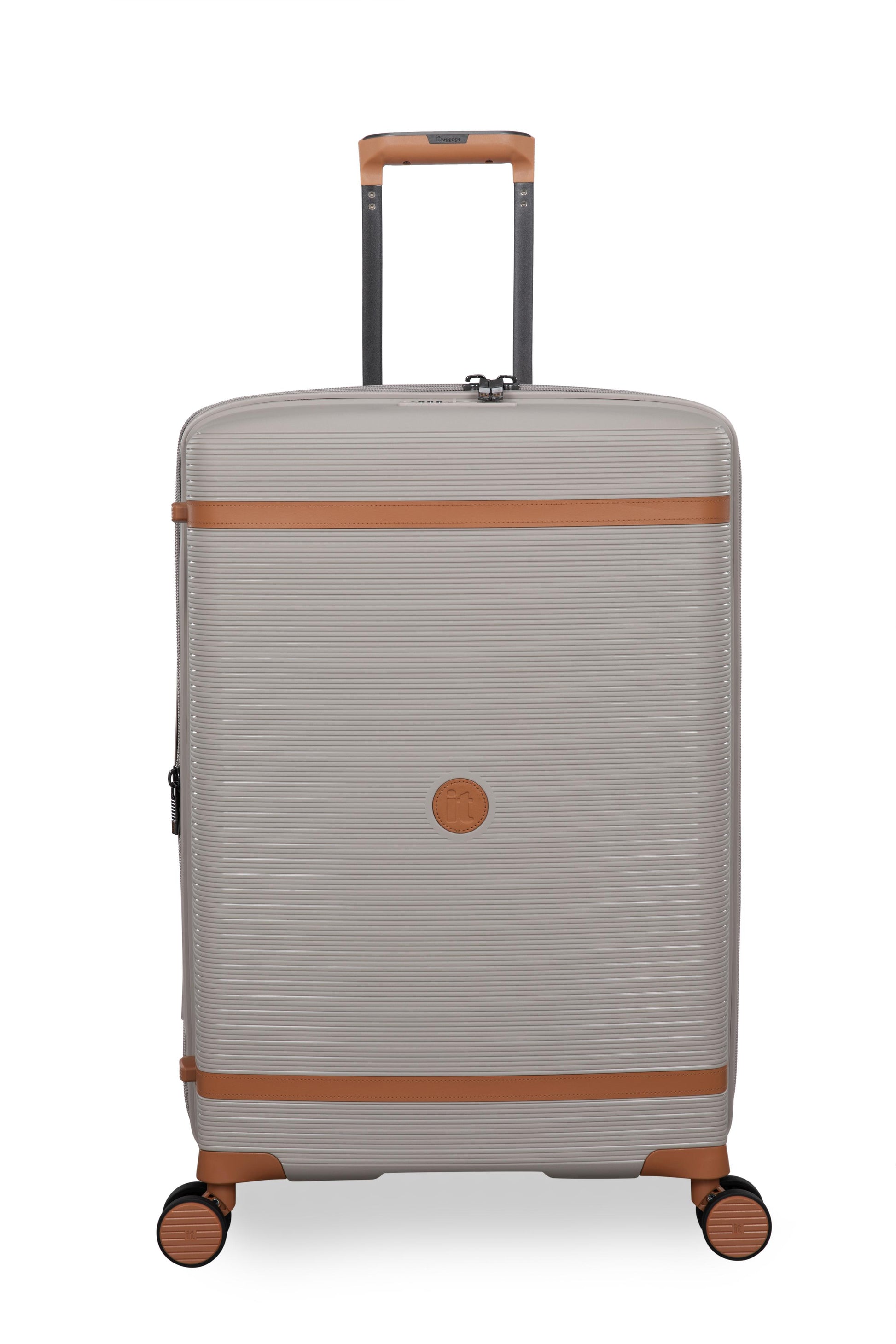 3-Piece Luggage Set, PP Material Hard Shell Suitcases, 8 Spinner Wheels, Telescopic Handle & Anti-Theft Zippers