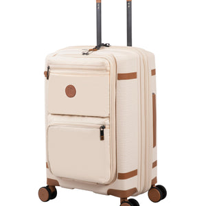 3-Piece Luggage Set, PP Material Hard Shell Suitcases, 8 Spinner Wheels, Telescopic Handle & Anti-Theft Zippers