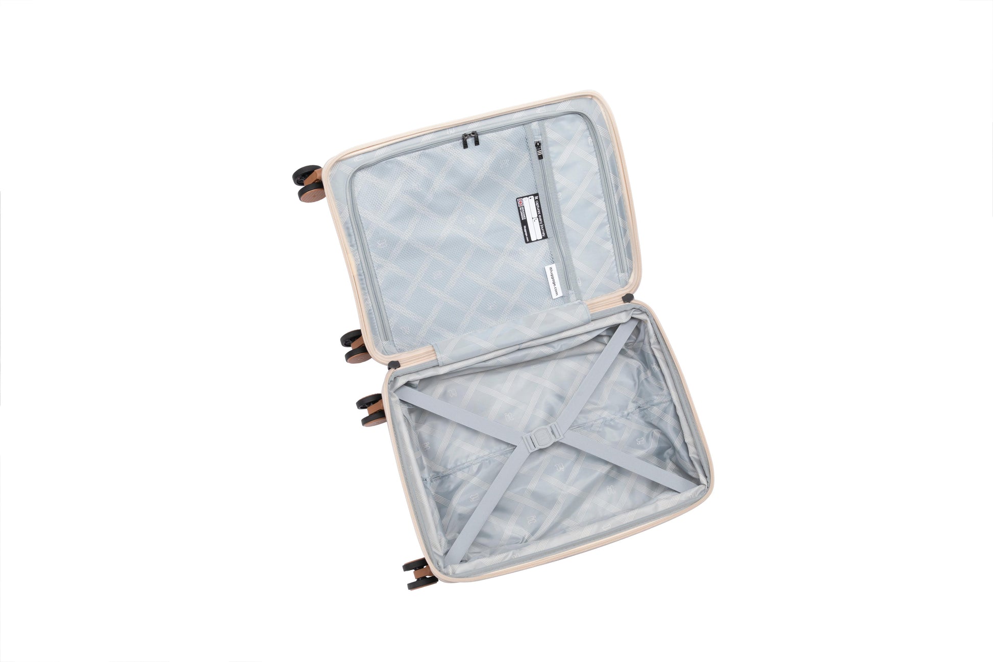 3-Piece Luggage Set, PP Material Hard Shell Suitcases, 8 Spinner Wheels, Telescopic Handle & Anti-Theft Zippers