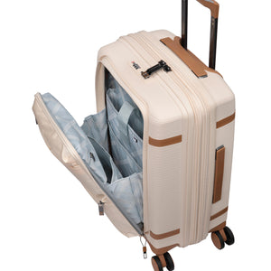 3-Piece Luggage Set, PP Material Hard Shell Suitcases, 8 Spinner Wheels, Telescopic Handle & Anti-Theft Zippers