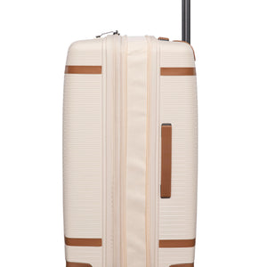3-Piece Luggage Set, PP Material Hard Shell Suitcases, 8 Spinner Wheels, Telescopic Handle & Anti-Theft Zippers