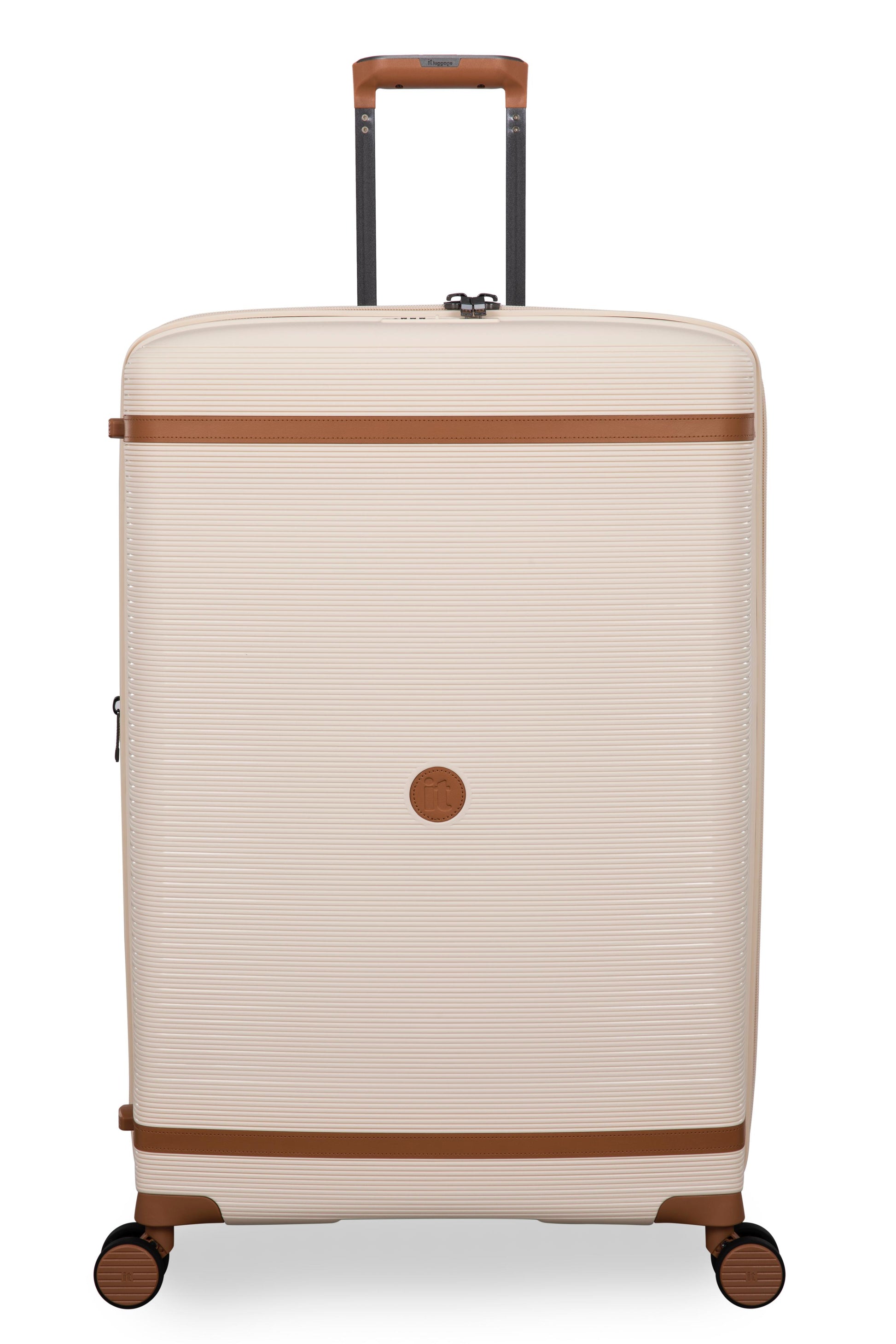 3-Piece Luggage Set, PP Material Hard Shell Suitcases, 8 Spinner Wheels, Telescopic Handle & Anti-Theft Zippers
