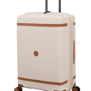 3-Piece Luggage Set, PP Material Hard Shell Suitcases, 8 Spinner Wheels, Telescopic Handle & Anti-Theft Zippers