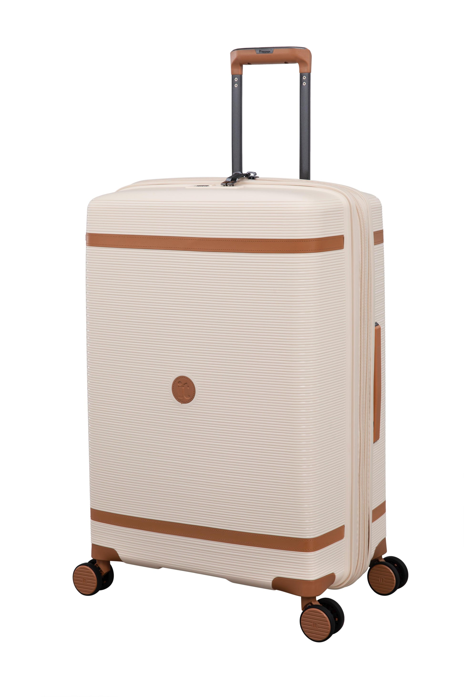 3-Piece Luggage Set, PP Material Hard Shell Suitcases, 8 Spinner Wheels, Telescopic Handle & Anti-Theft Zippers
