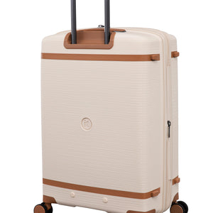 3-Piece Luggage Set, PP Material Hard Shell Suitcases, 8 Spinner Wheels, Telescopic Handle & Anti-Theft Zippers