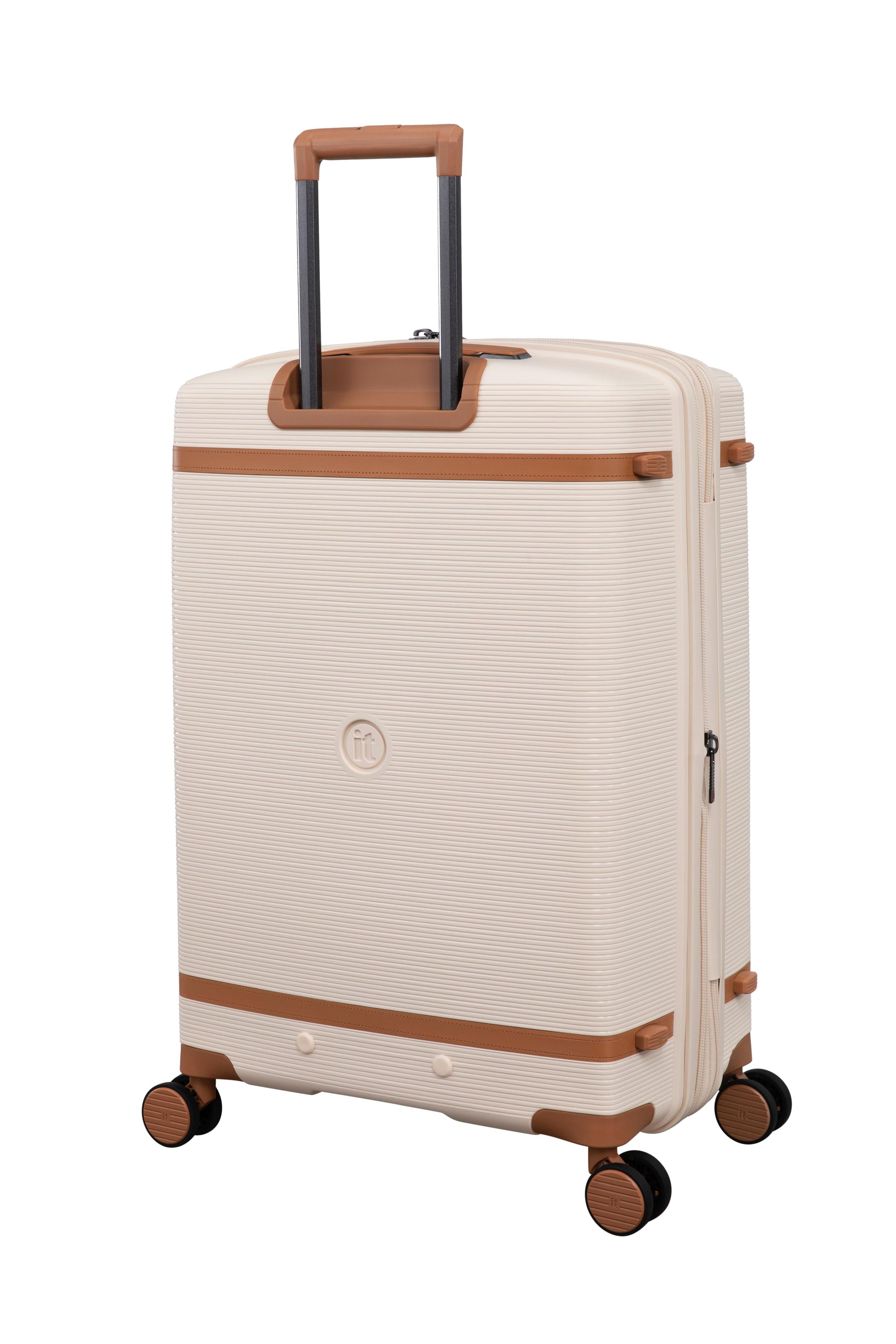 3-Piece Luggage Set, PP Material Hard Shell Suitcases, 8 Spinner Wheels, Telescopic Handle & Anti-Theft Zippers