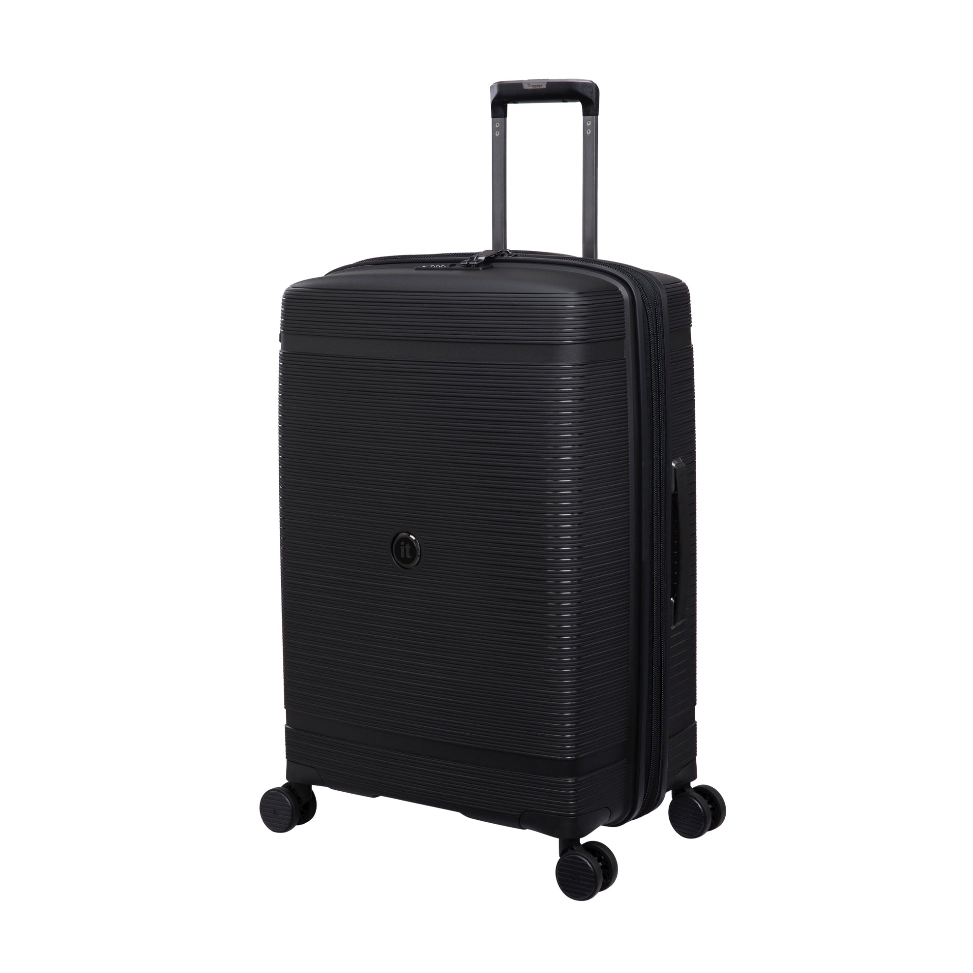 3-Piece Luggage Set, PP Material Hard Shell Suitcases, 8 Spinner Wheels, Telescopic Handle & Anti-Theft Zippers