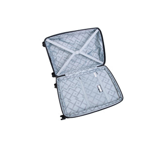 3-Piece Luggage Set, PP Material Hard Shell Suitcases, 8 Spinner Wheels, Telescopic Handle & Anti-Theft Zippers