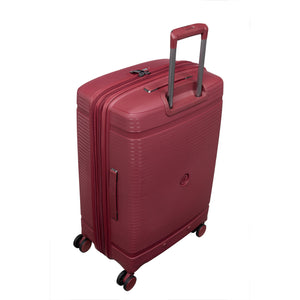 3-Piece Luggage Set, PP Material Hard Shell Suitcases, 8 Spinner Wheels, Telescopic Handle & Anti-Theft Zippers