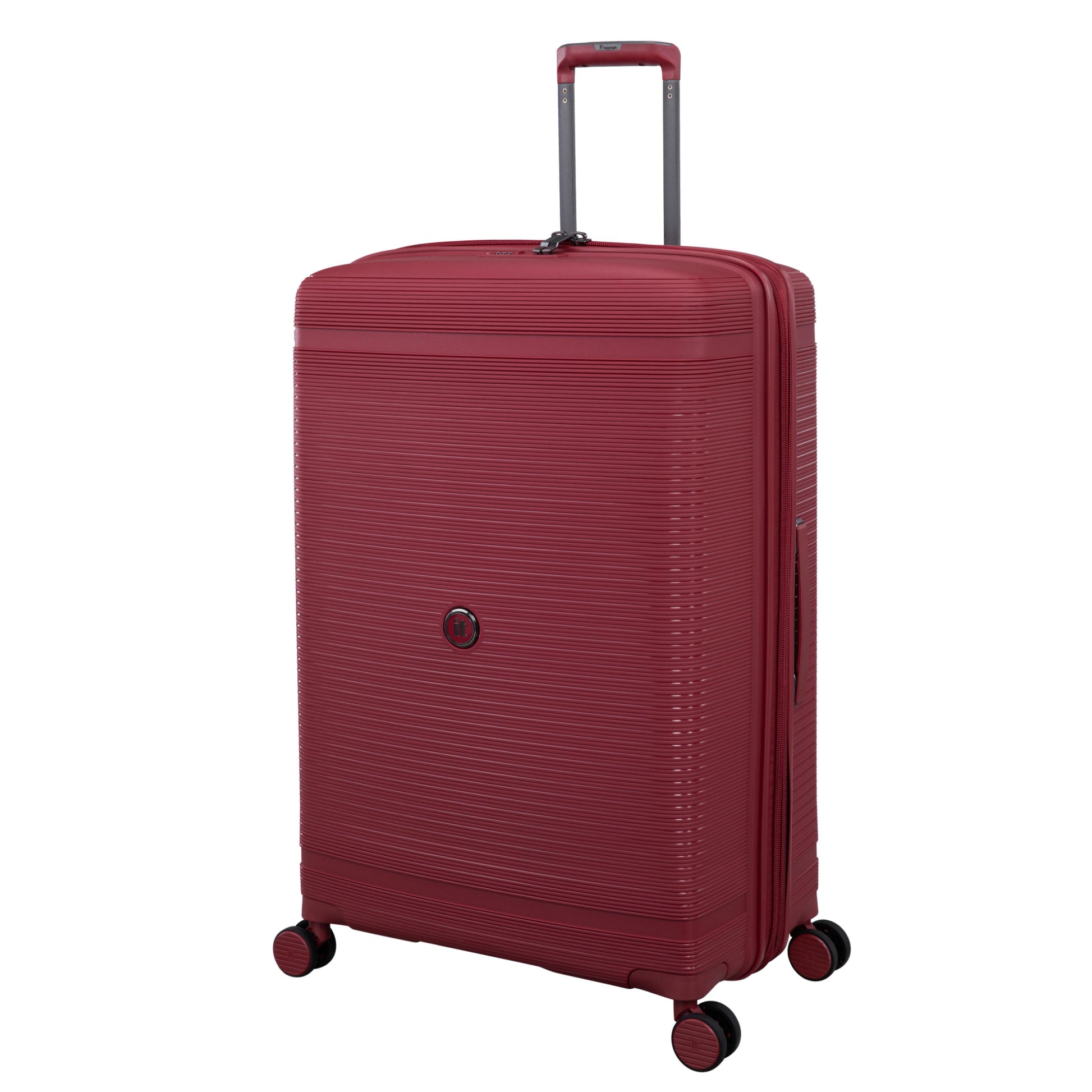 3-Piece Luggage Set, PP Material Hard Shell Suitcases, 8 Spinner Wheels, Telescopic Handle & Anti-Theft Zippers