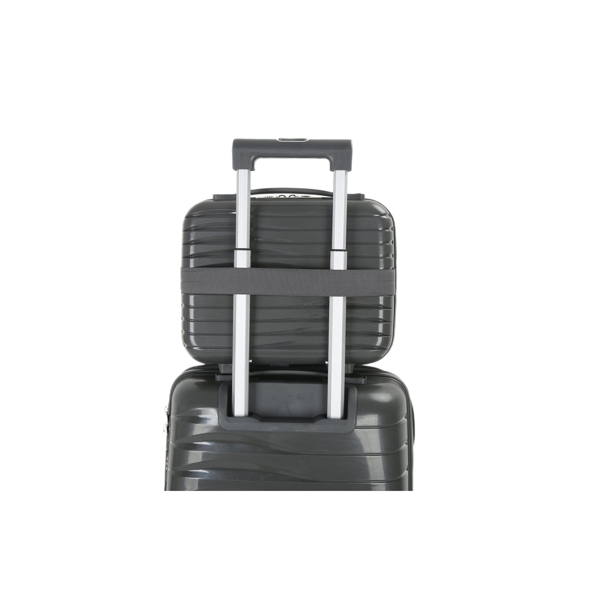 4-Piece Luggage Set | PP Material | Hard Shell Suitcases | 8 Spinner Wheels | Telescopic Handle | Anti-Theft Zippers