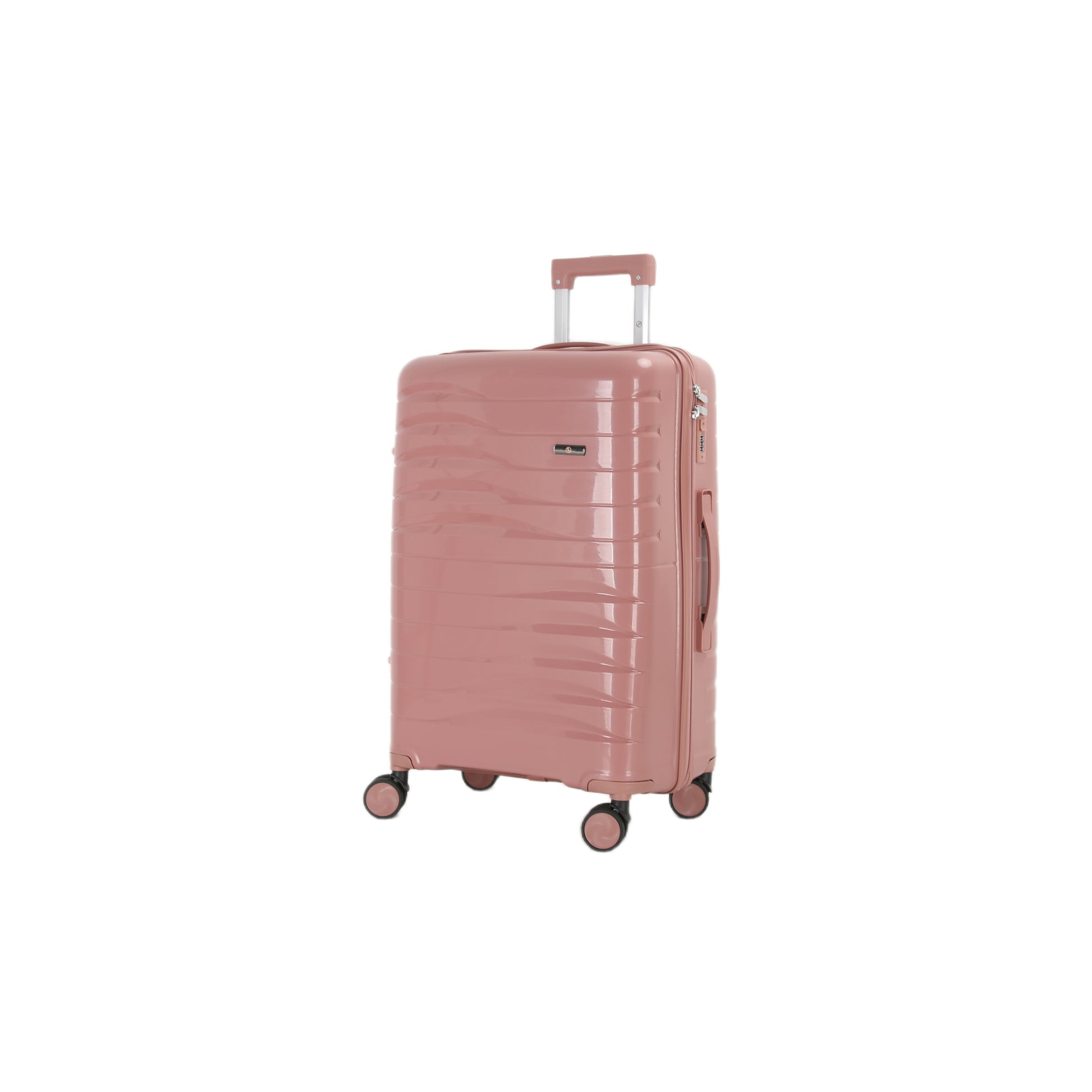4-Piece Luggage Set | PP Material | Hard Shell Suitcases | 8 Spinner Wheels | Telescopic Handle | Anti-Theft Zippers