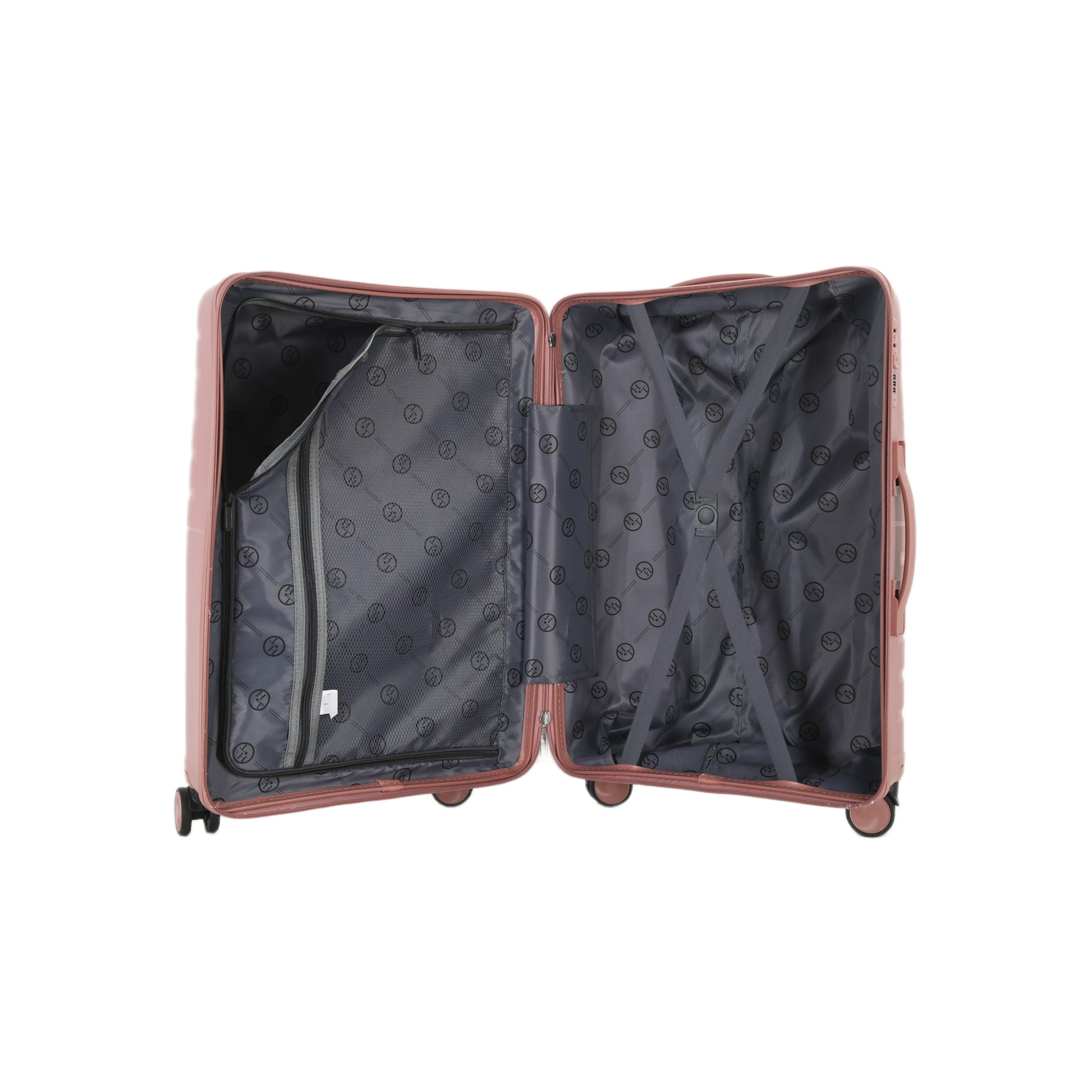 4-Piece Luggage Set | PP Material | Hard Shell Suitcases | 8 Spinner Wheels | Telescopic Handle | Anti-Theft Zippers