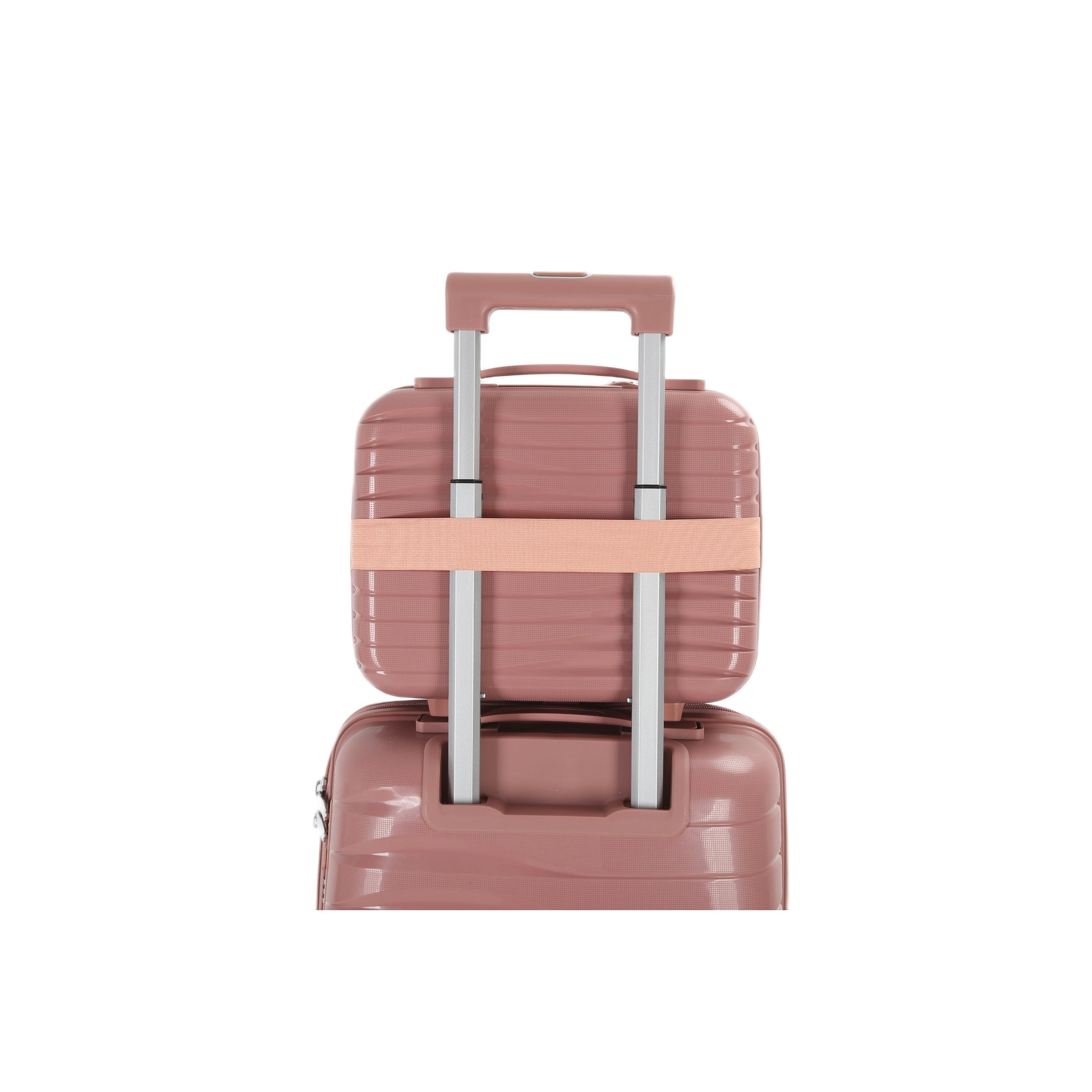4-Piece Luggage Set | PP Material | Hard Shell Suitcases | 8 Spinner Wheels | Telescopic Handle | Anti-Theft Zippers