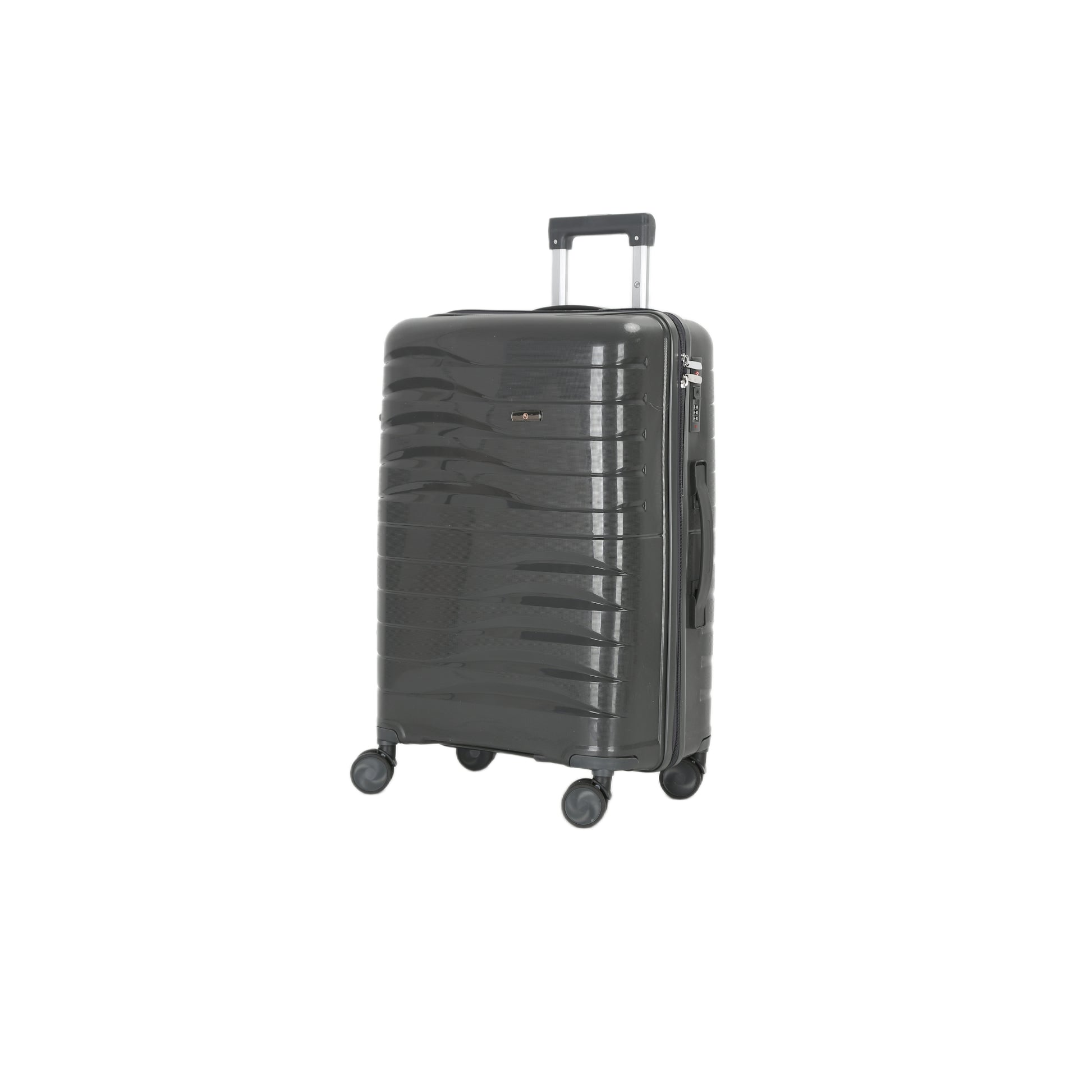 4-Piece Luggage Set | PP Material | Hard Shell Suitcases | 8 Spinner Wheels | Telescopic Handle | Anti-Theft Zippers