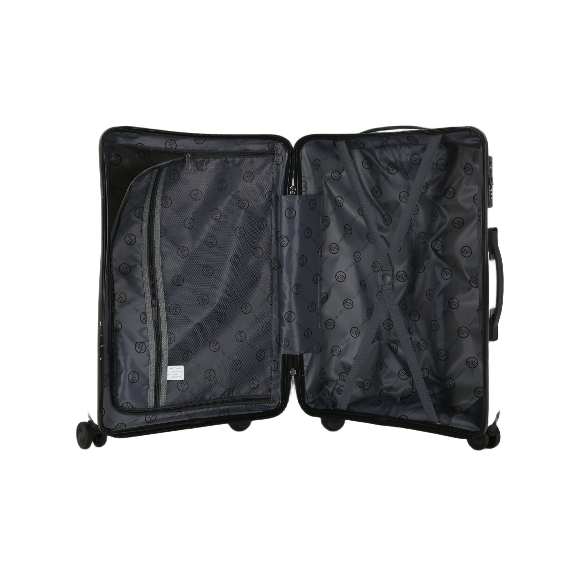 4-Piece Luggage Set | PP Material | Hard Shell Suitcases | 8 Spinner Wheels | Telescopic Handle | Anti-Theft Zippers