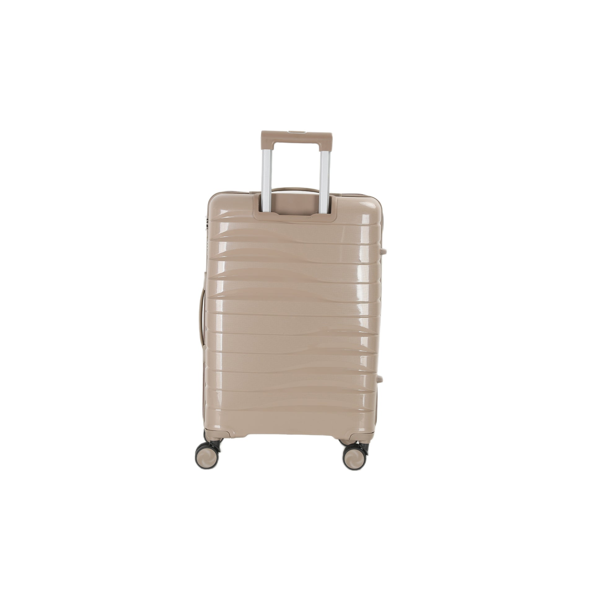 4-Piece Luggage Set | PP Material | Hard Shell Suitcases | 8 Spinner Wheels | Telescopic Handle | Anti-Theft Zippers