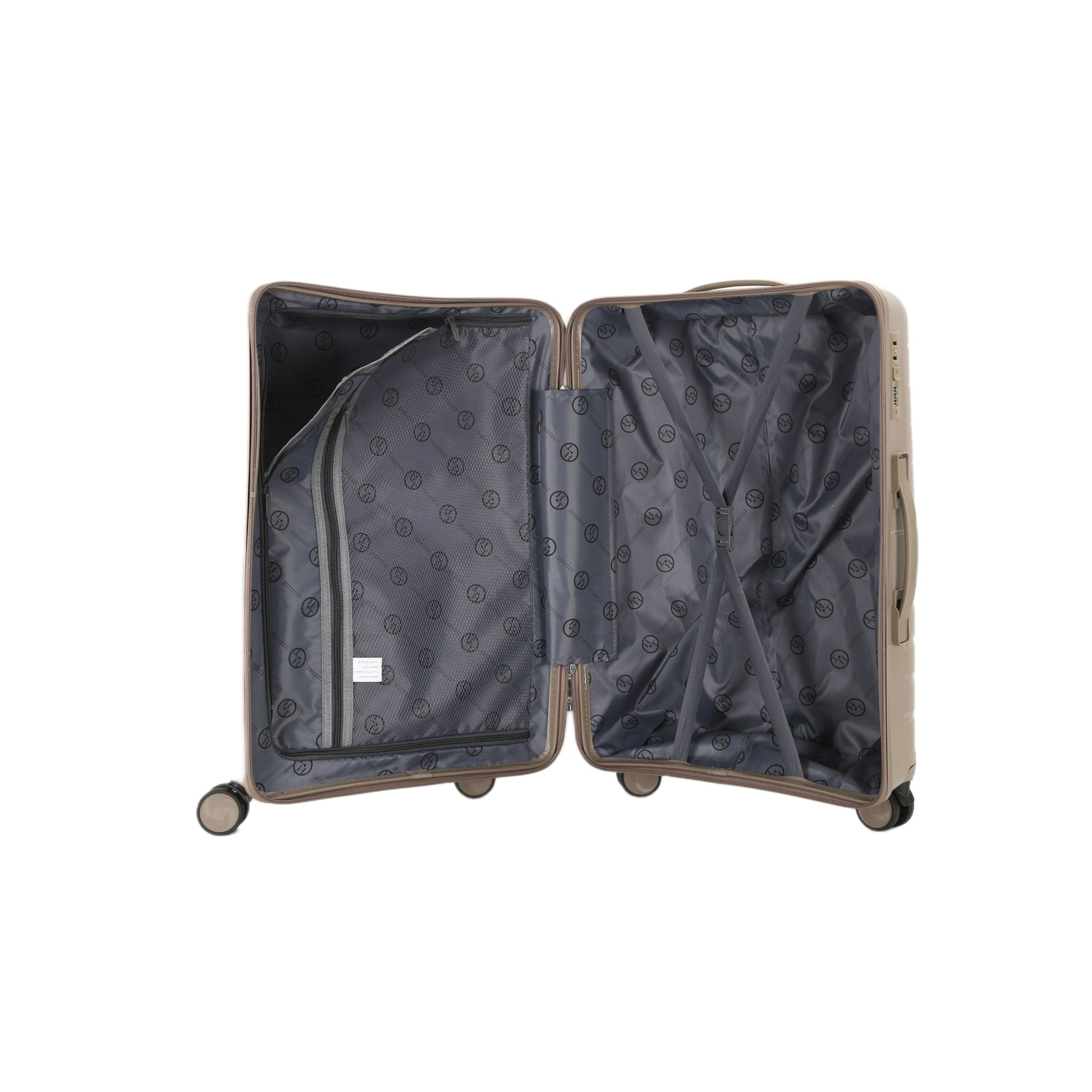 4-Piece Luggage Set | PP Material | Hard Shell Suitcases | 8 Spinner Wheels | Telescopic Handle | Anti-Theft Zippers