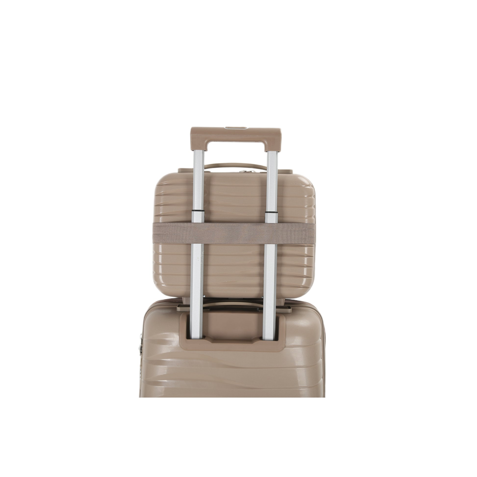 4-Piece Luggage Set | PP Material | Hard Shell Suitcases | 8 Spinner Wheels | Telescopic Handle | Anti-Theft Zippers