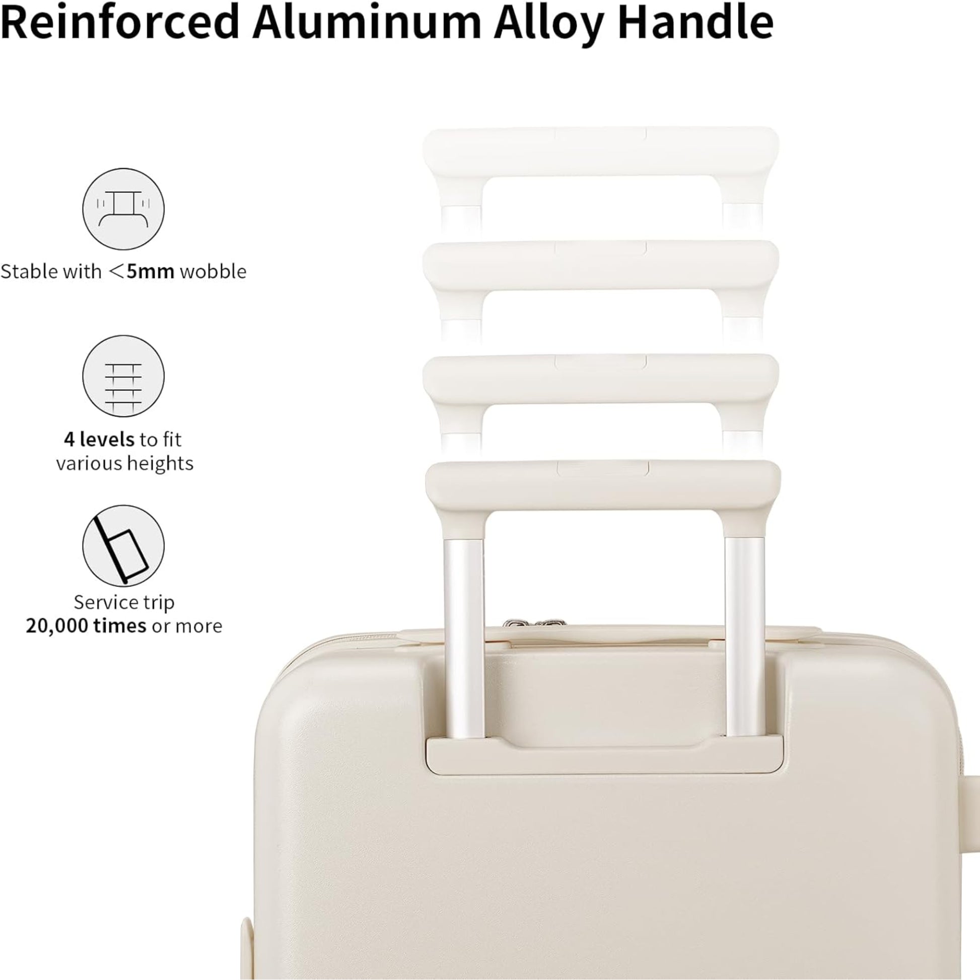 Luggage Suitcases 20, 24, 26 Inch with 8 Spinner Wheels, 100% PC Hard Shell travel luggage Suitcases